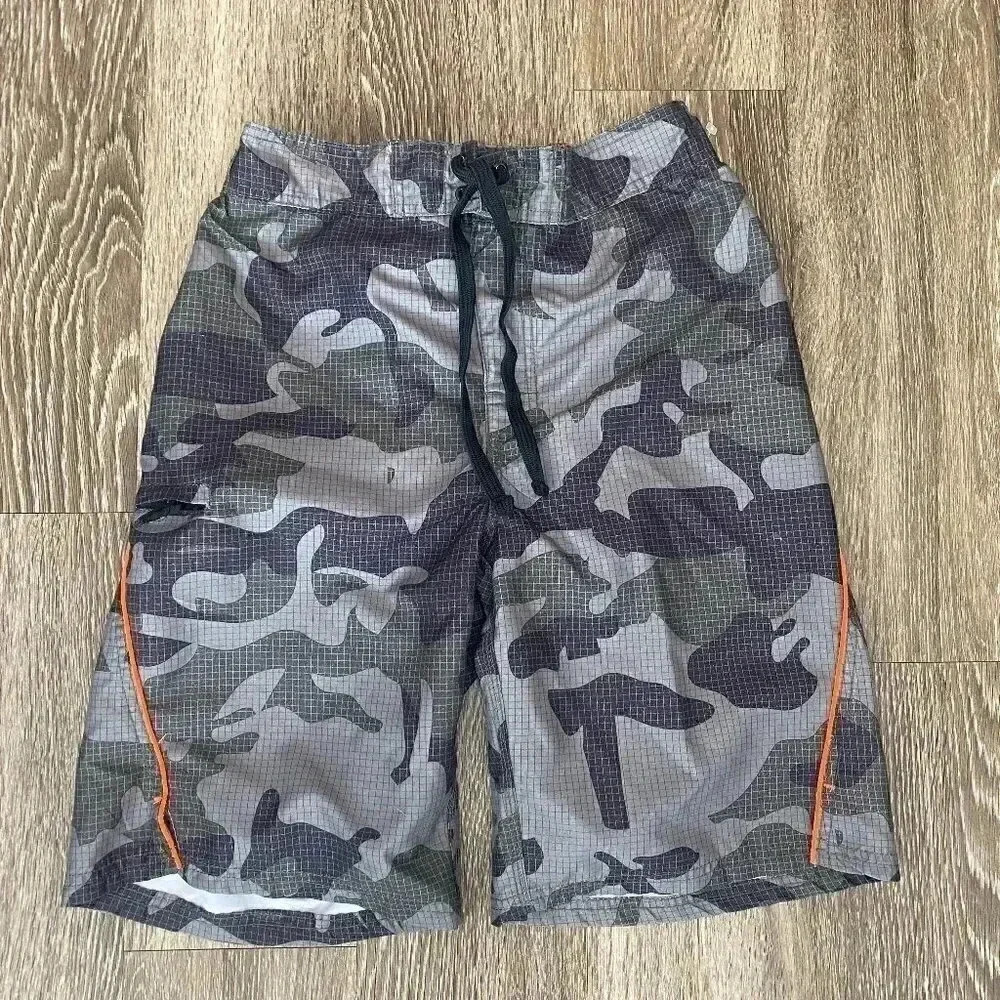 Mens U.S. Apparel Camo Swim Trunks - S